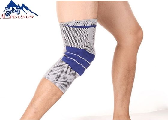 الصين 3D Circular Knit Fabric Patella Sleeve Silicone Sport Elastic Knitted Knee Support  For Running Basketball المزود